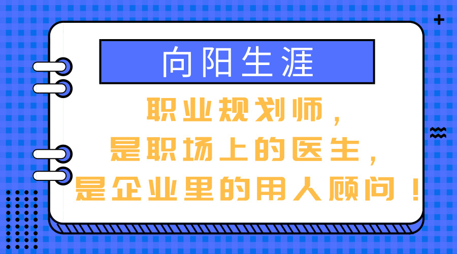 职业规划师，是职场上的医生，是企业里的用人顾问！