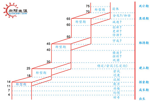 舒伯生涯发展阶段论